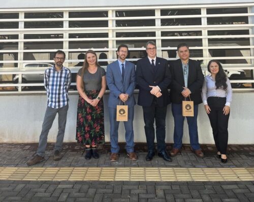 Participantes da visita do Consulado do México e da Universidade Iberoamericana